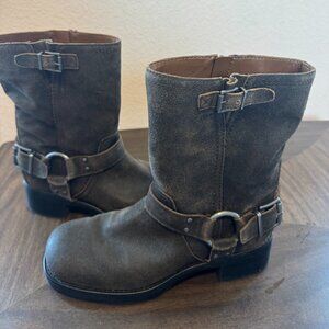 Vince Camuto Kaemie Moto Bootie - Size 9M Tabacco Vintage Suede